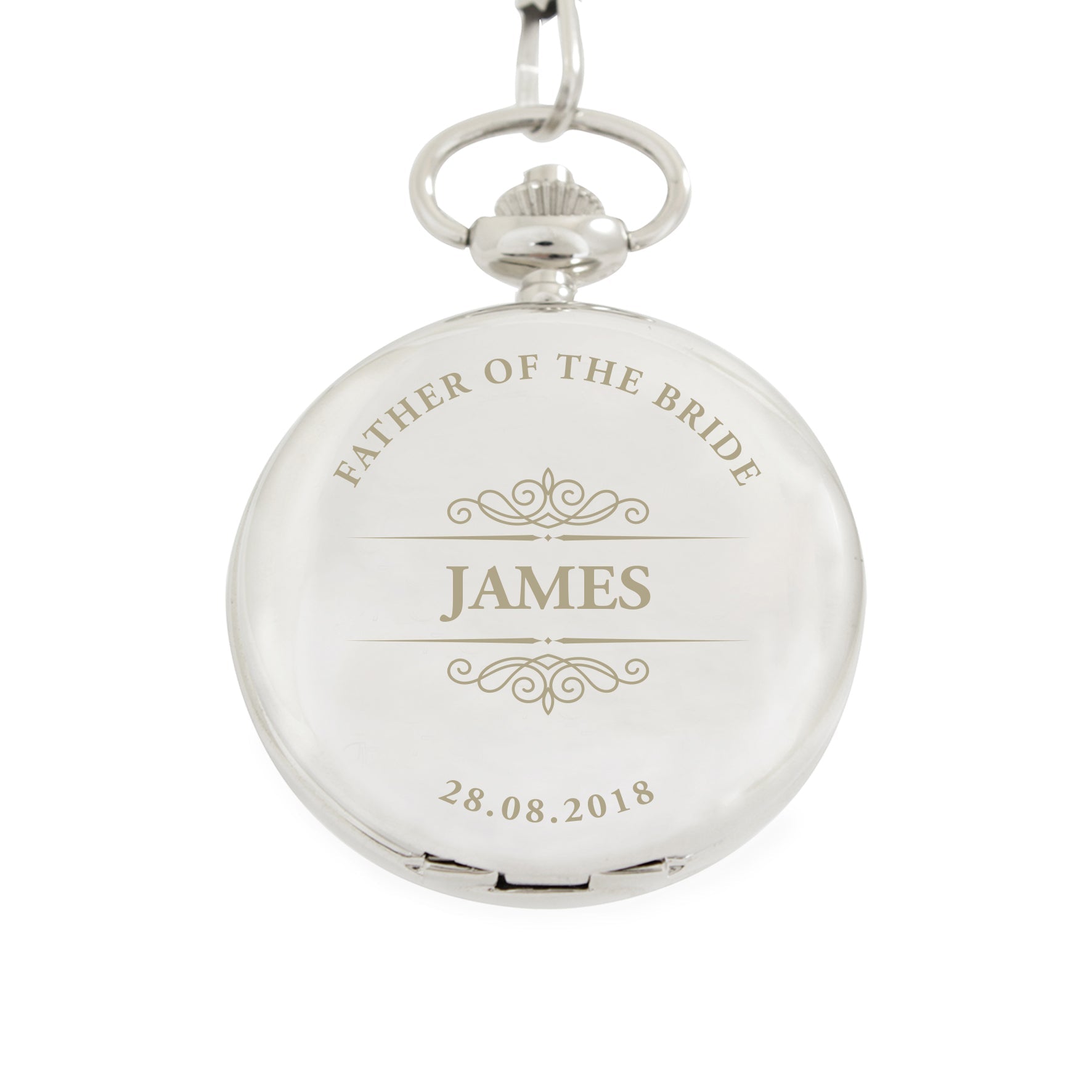 Personalised Classic Pocket Fob Watch | Inspired Creative Gifts | UK Supplier