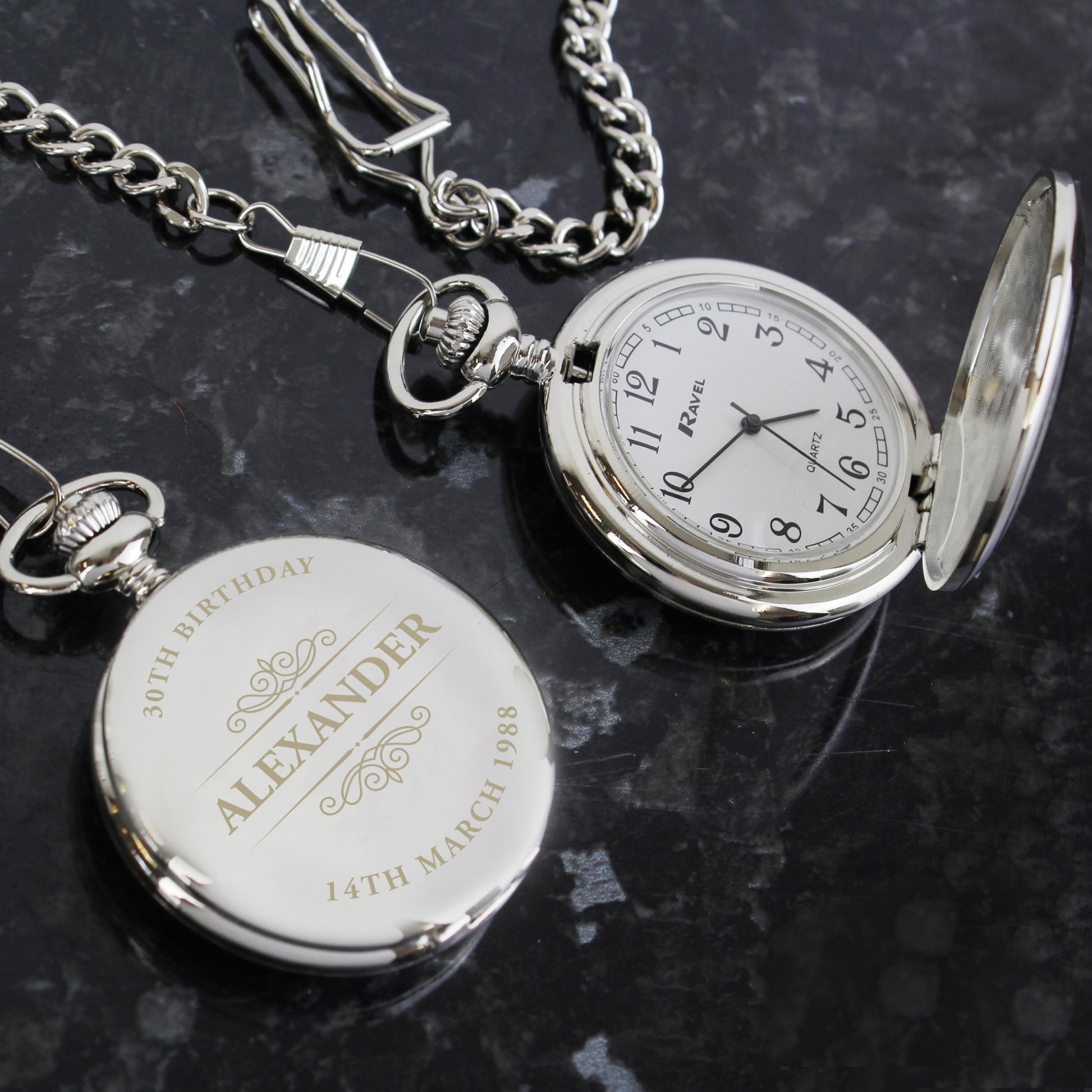 Personalised Classic Pocket Fob Watch | Inspired Creative Gifts | UK Supplier