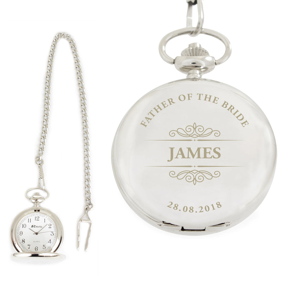 Personalised Classic Pocket Fob Watch | Inspired Creative Gifts | UK Supplier