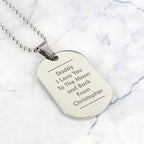 Personalised Classic Stainless Steel Dog Tag Necklace | Inspired Creative Gifts | UK Supplier