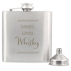 Personalised Classic Stainless Steel Hip Flask | Inspired Creative Gifts | UK Supplier