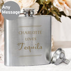 Personalised Classic Stainless Steel Hip Flask | Inspired Creative Gifts | UK Supplier