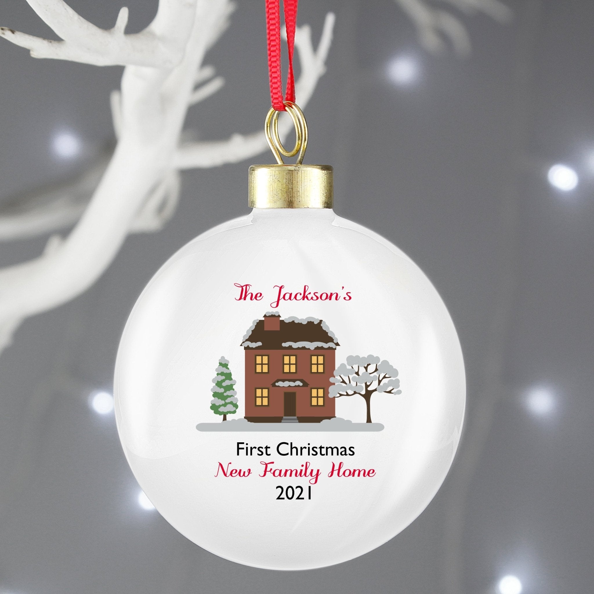 Personalised Cosy Christmas Bauble | Inspired Creative Gifts | UK Supplier