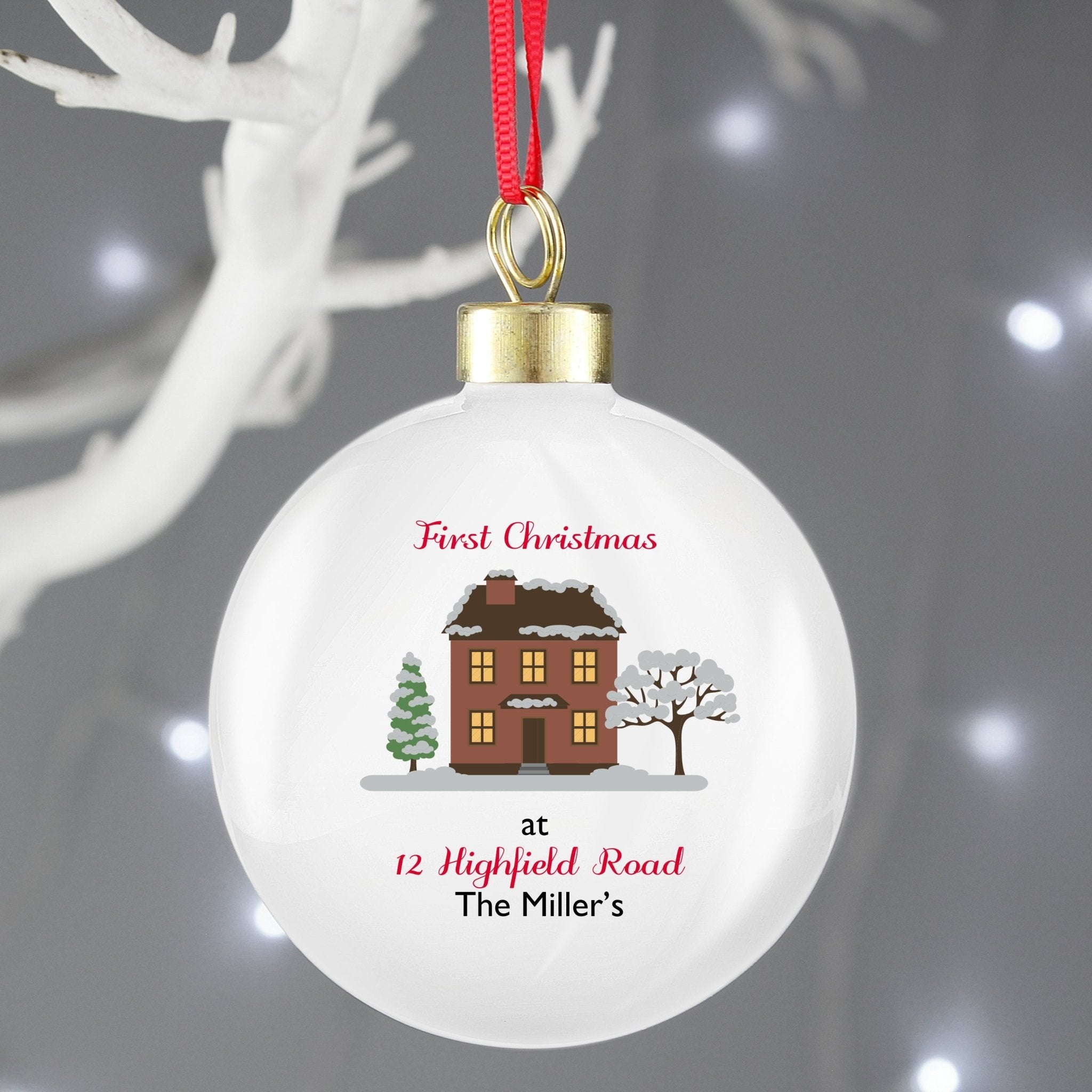 Personalised Cosy Christmas Bauble | Inspired Creative Gifts | UK Supplier