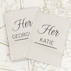 Personalised Couples Cream Passport Holders | Inspired Creative Gifts | UK Supplier