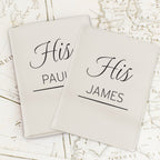 Personalised Couples Cream Passport Holders | Inspired Creative Gifts | UK Supplier