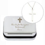 Personalised Cross Necklace and Box | Inspired Creative Gifts | UK Supplier