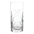 Personalised Cut Crystal Hi Ball Glass | Inspired Creative Gifts | UK Supplier