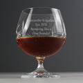 Personalised Cut Crystal Small Brandy Glass | Inspired Creative Gifts | UK Supplier