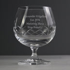 Personalised Cut Crystal Small Brandy Glass | Inspired Creative Gifts | UK Supplier