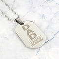 Personalised Dad Stainless Steel Dog Tag Necklace | Inspired Creative Gifts | UK Supplier