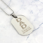 Personalised Dad Stainless Steel Dog Tag Necklace | Inspired Creative Gifts | UK Supplier