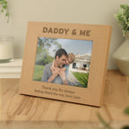 Personalised Daddy & Me 5x7 Landscape Oak Finish Photo Frame | Inspired Creative Gifts | UK Supplier