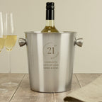 Personalised Date Stainless Steel Ice Bucket | Inspired Creative Gifts | UK Supplier