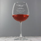 Personalised Decorative Bottle of Wine Glass | Inspired Creative Gifts | UK Supplier
