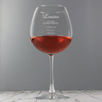 Personalised Decorative Bottle of Wine Glass | Inspired Creative Gifts | UK Supplier