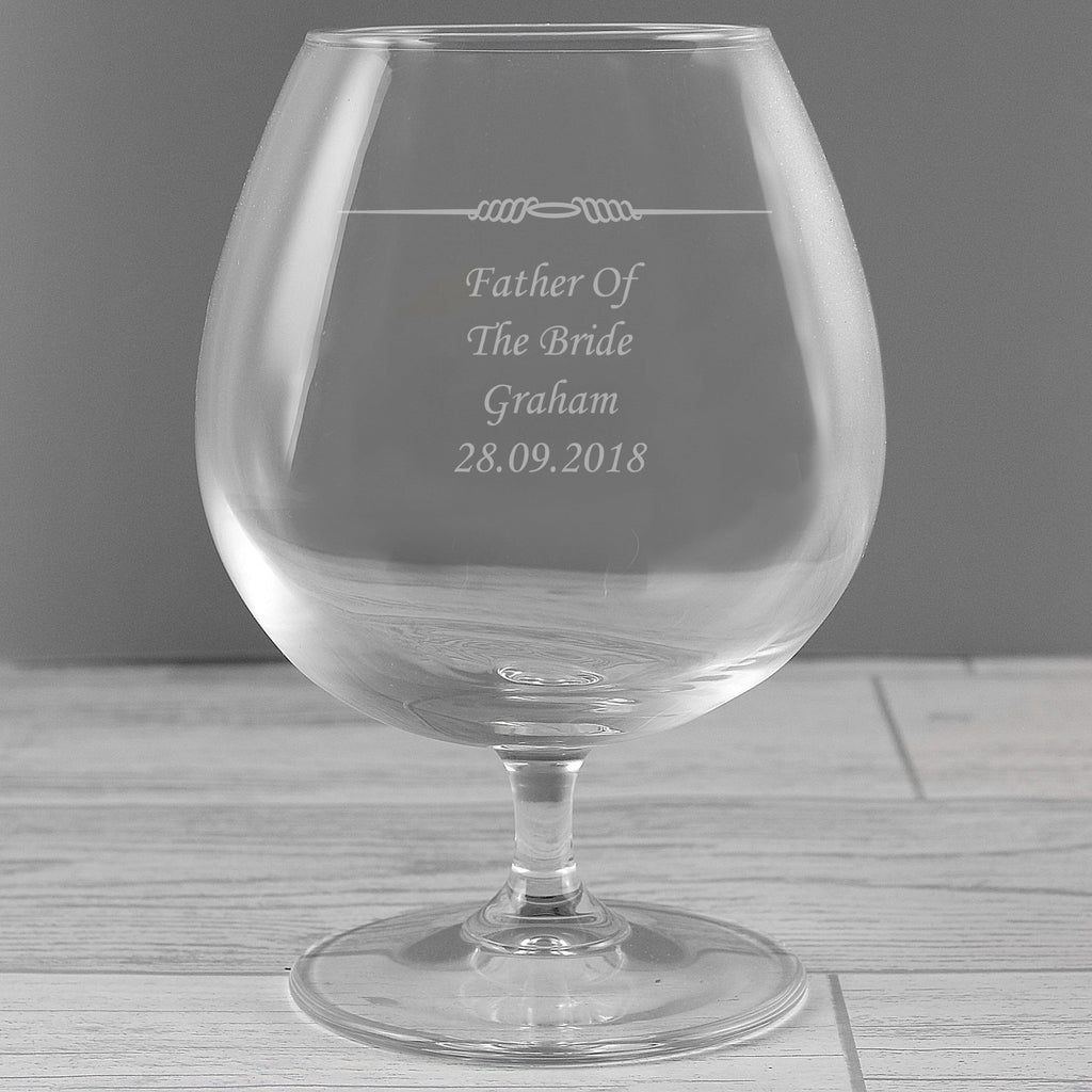 Personalised Decorative Brandy Glass | Inspired Creative Gifts | UK Supplier