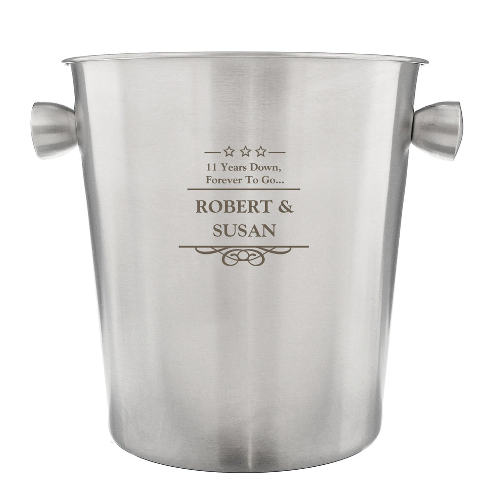 Personalised Decorative Stainless Steel Ice Bucket | Inspired Creative Gifts | UK Supplier