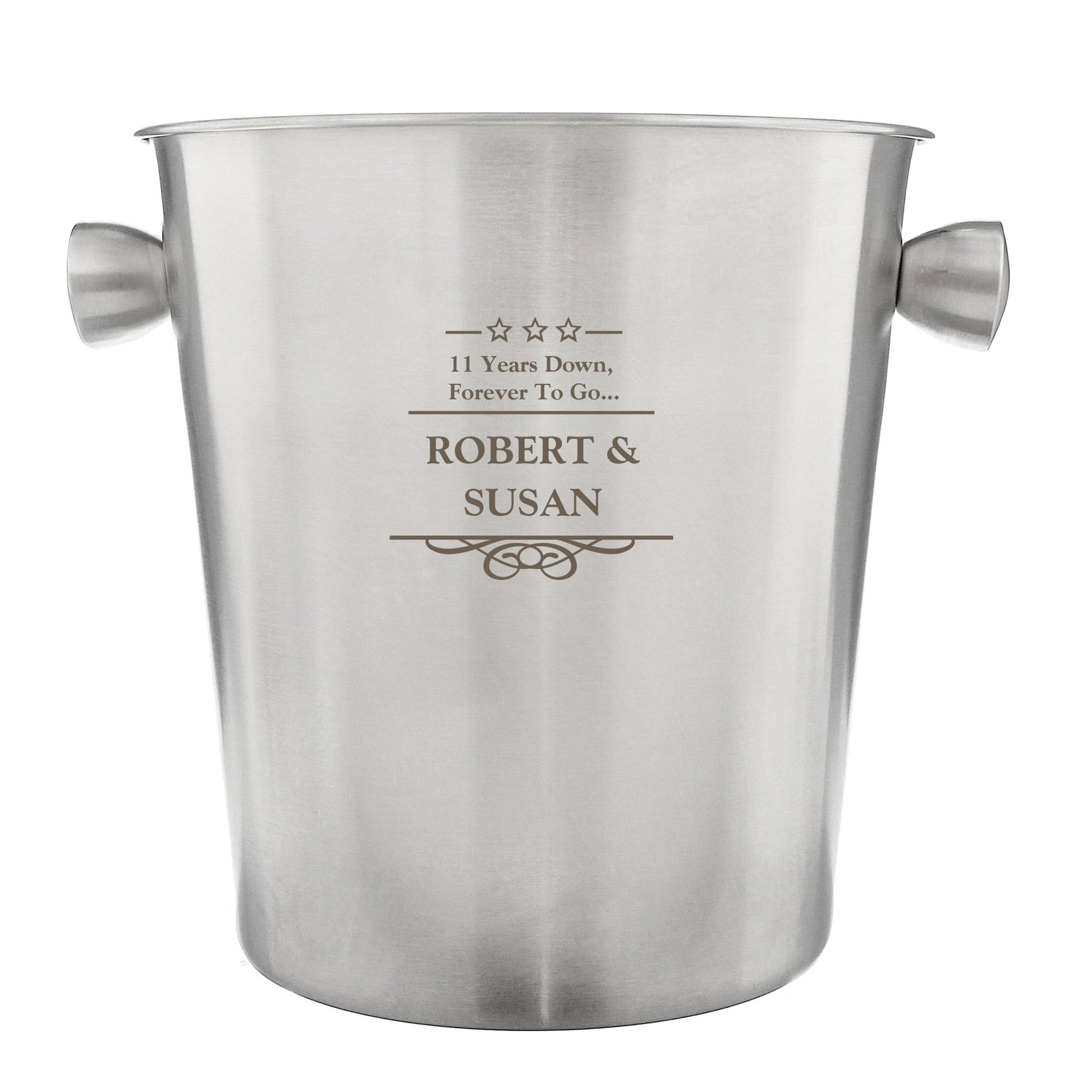 Personalised Decorative Stainless Steel Ice Bucket | Inspired Creative Gifts | UK Supplier