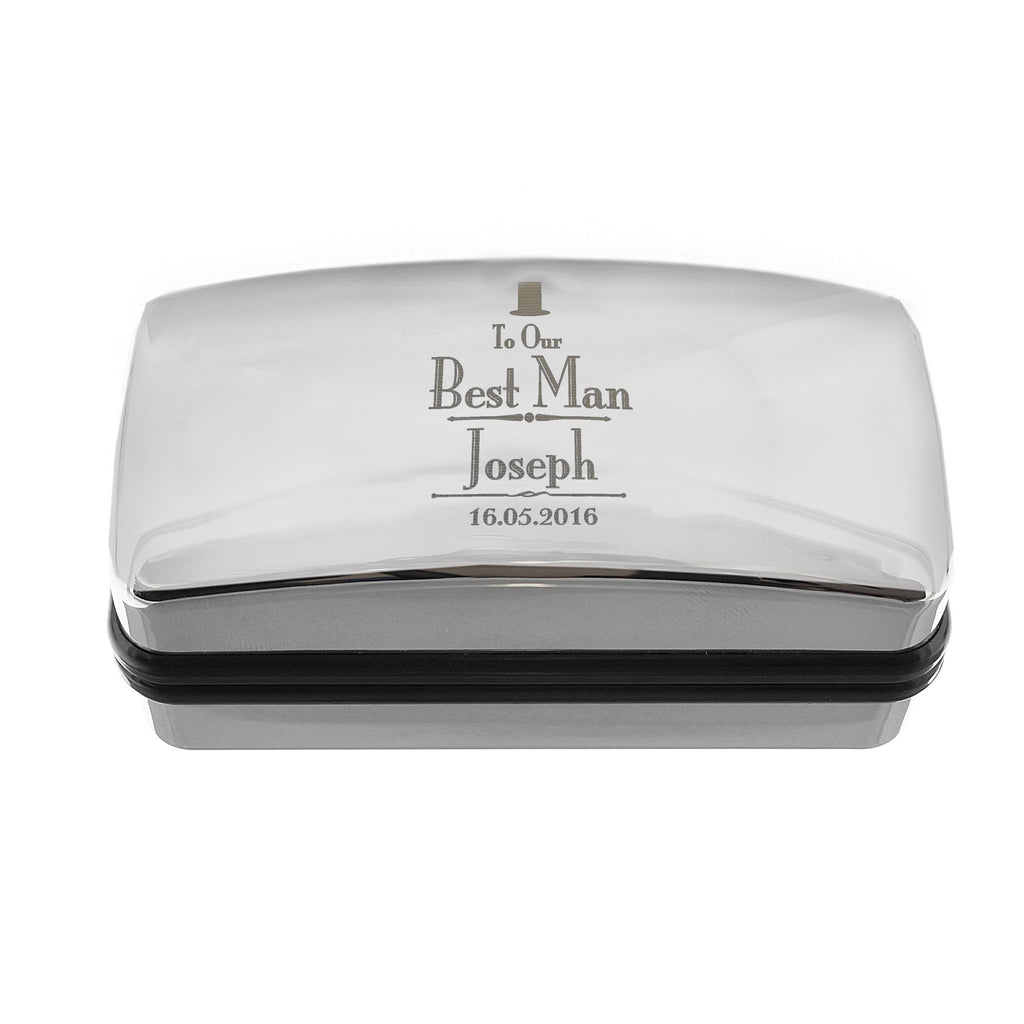 Personalised Decorative Wedding Best Man Cufflink Box | Inspired Creative Gifts | UK Supplier