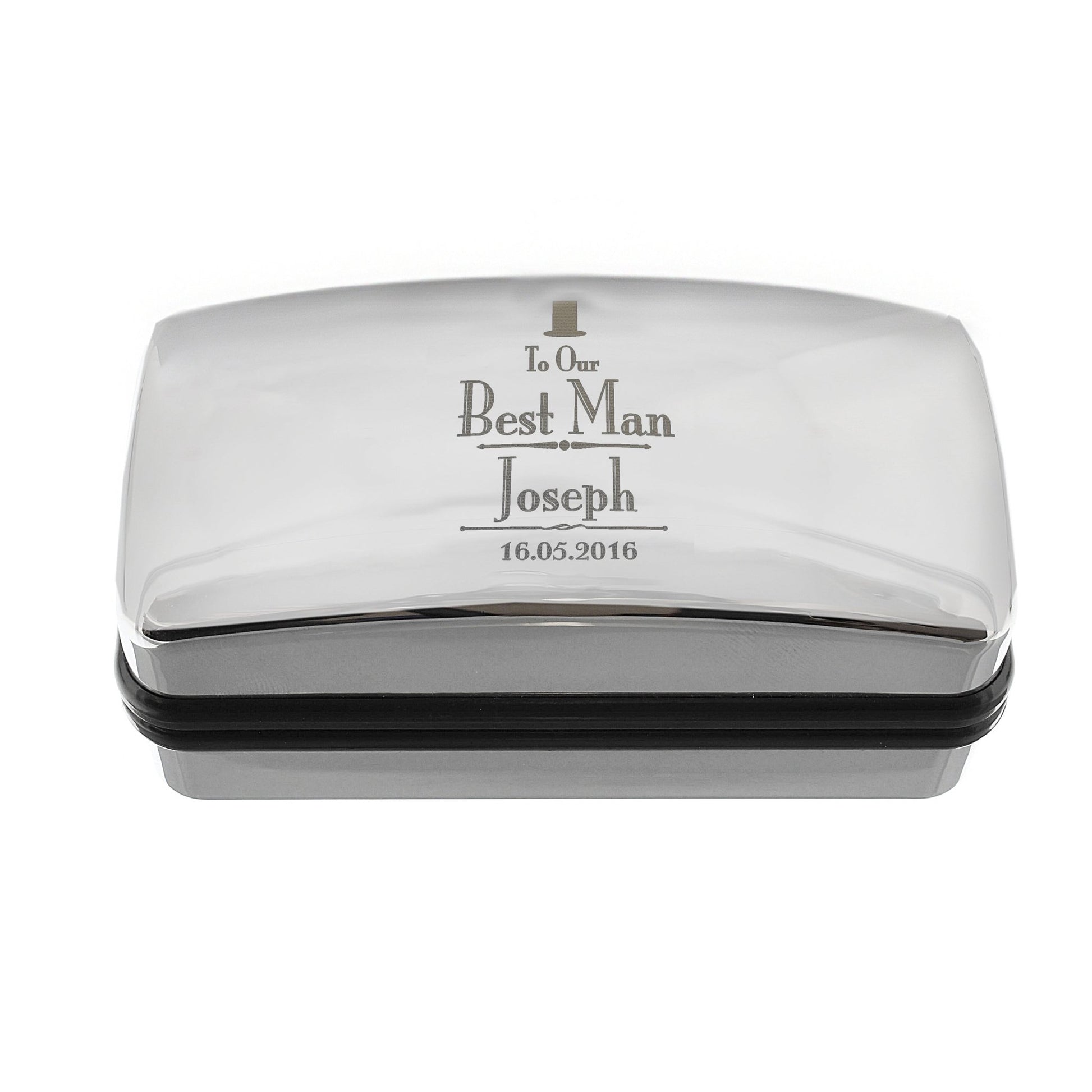 Personalised Decorative Wedding Best Man Cufflink Box | Inspired Creative Gifts | UK Supplier