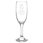 Personalised Decorative Wedding Bride Glass Flute | Inspired Creative Gifts | UK Supplier