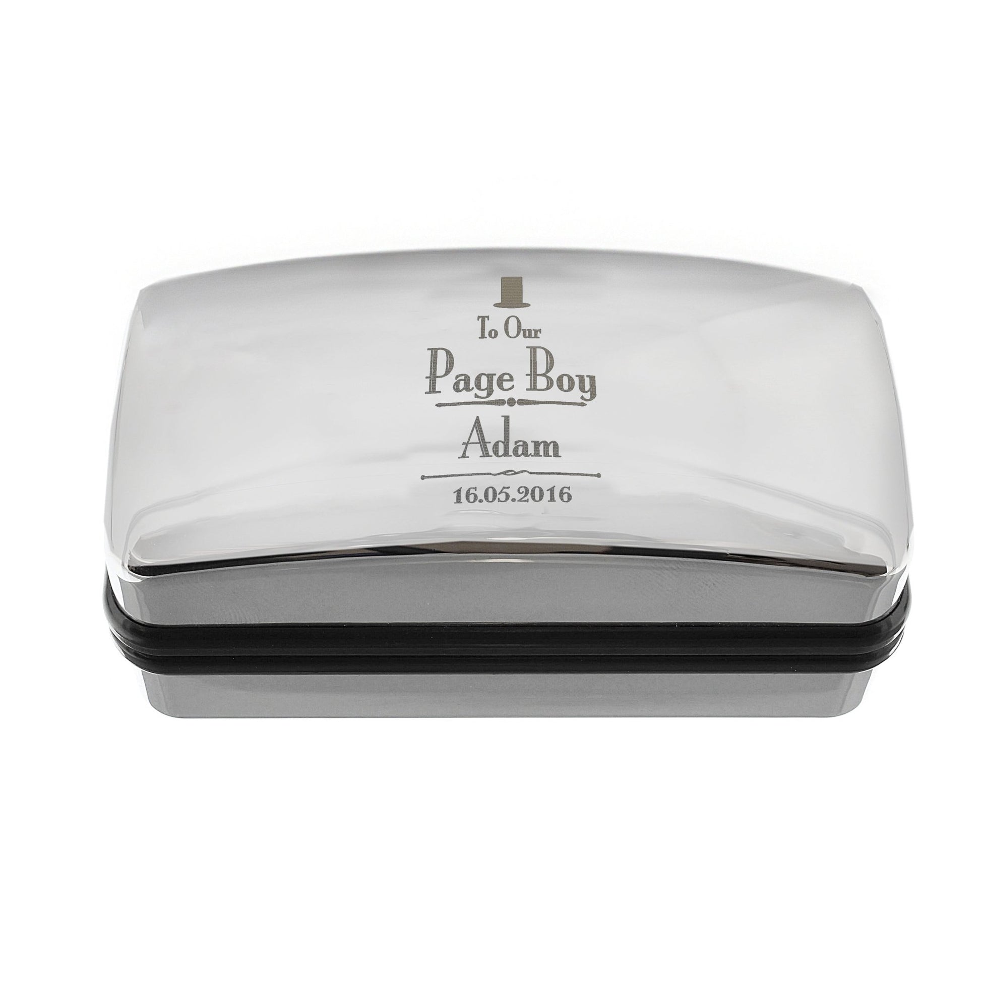 Personalised Decorative Wedding Page Boy Cufflink Box | Inspired Creative Gifts | UK Supplier