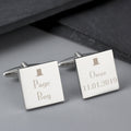 Personalised Decorative Wedding Page Boy Cufflinks | Inspired Creative Gifts | UK Supplier