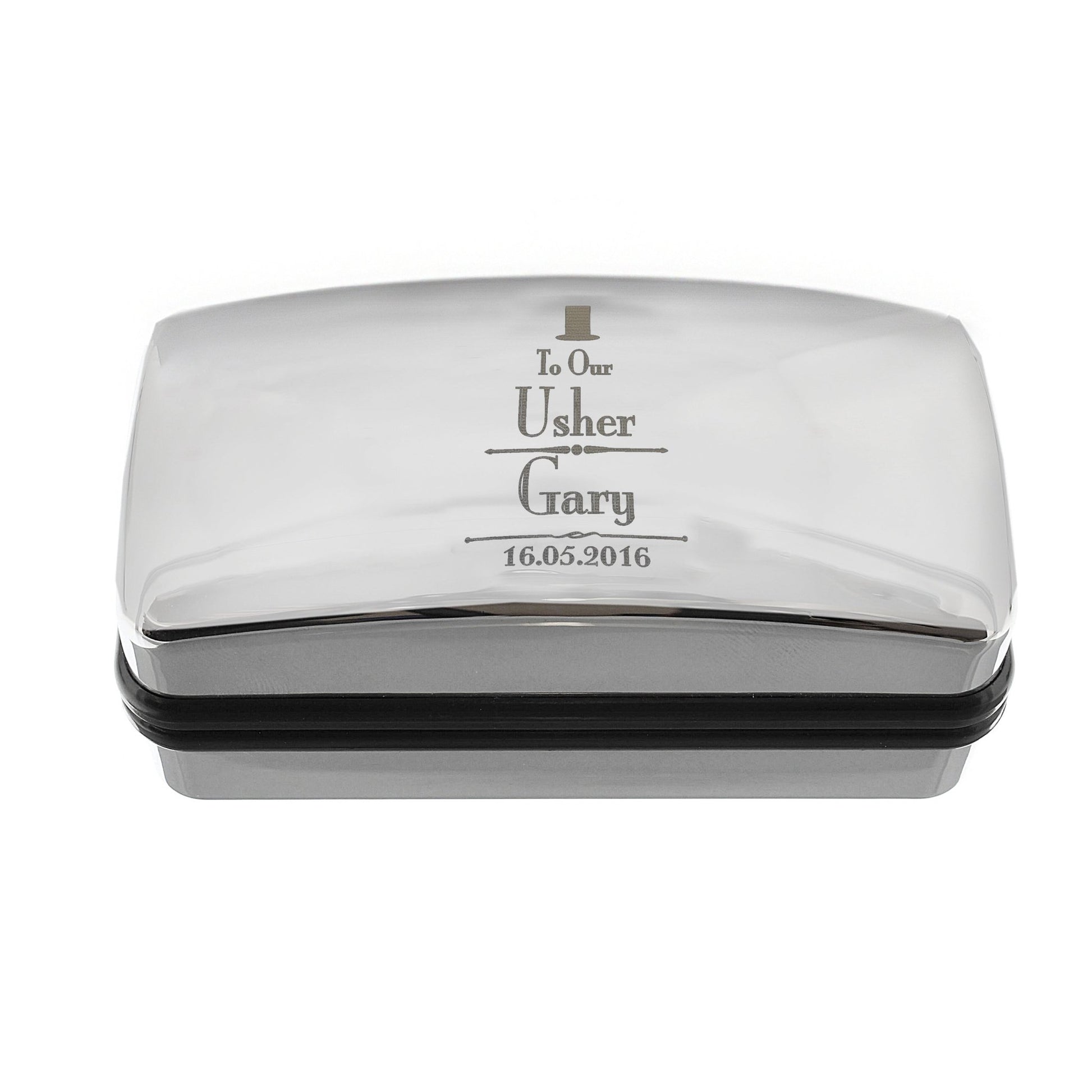 Personalised Decorative Wedding Usher Cufflink Box | Inspired Creative Gifts | UK Supplier