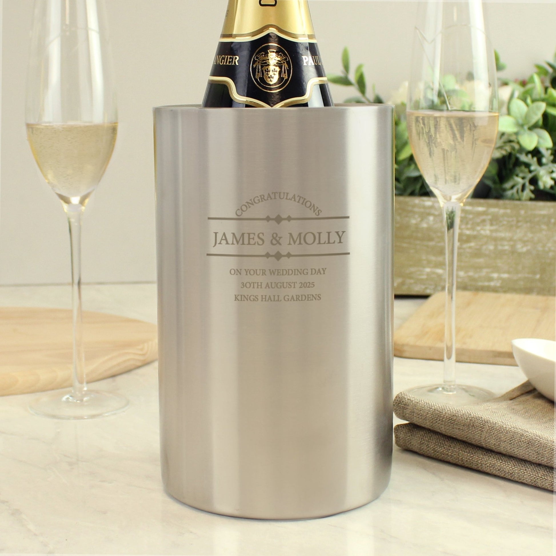 Personalised Diamond Wine Cooler | Inspired Creative Gifts | UK Supplier