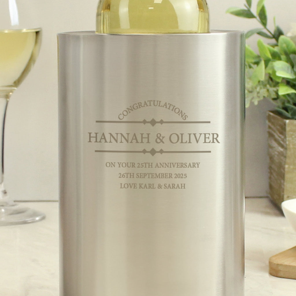 Personalised Diamond Wine Cooler | Inspired Creative Gifts | UK Supplier