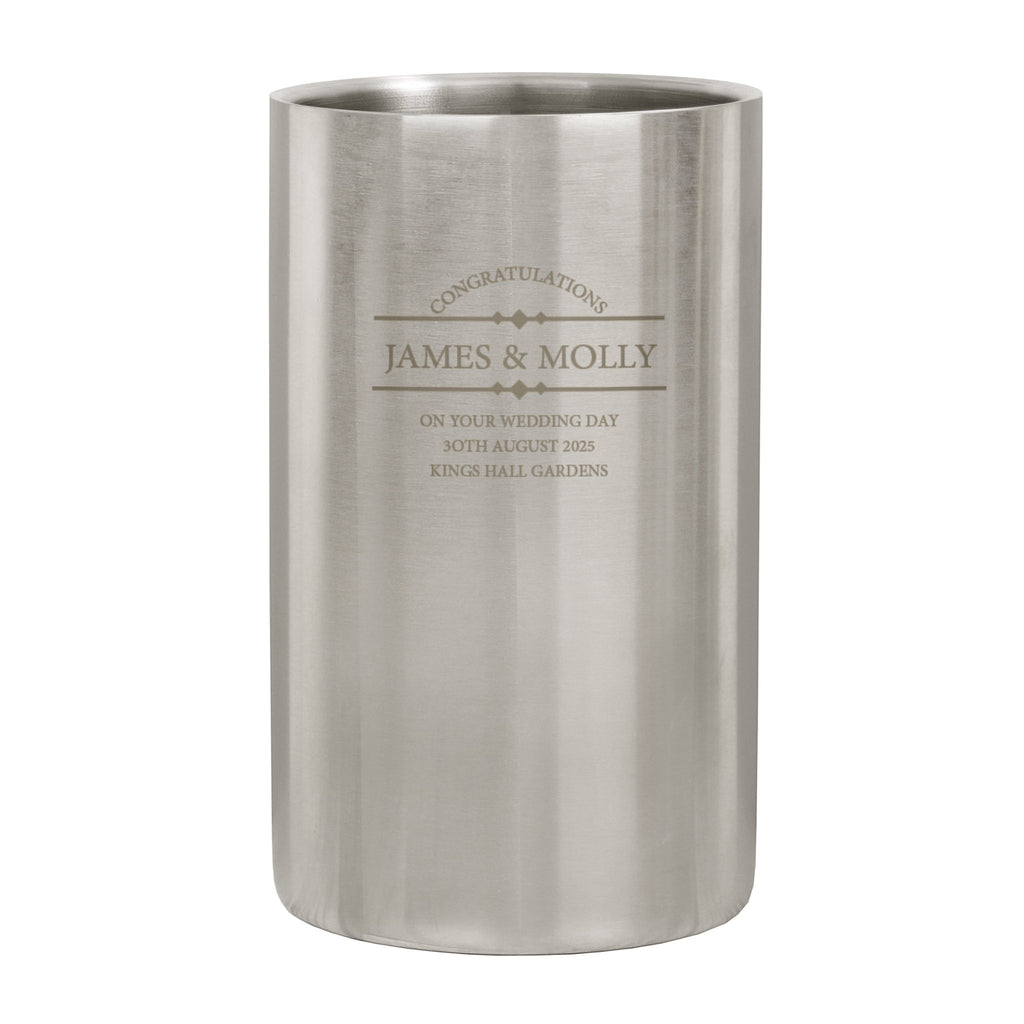 Personalised Diamond Wine Cooler | Inspired Creative Gifts | UK Supplier