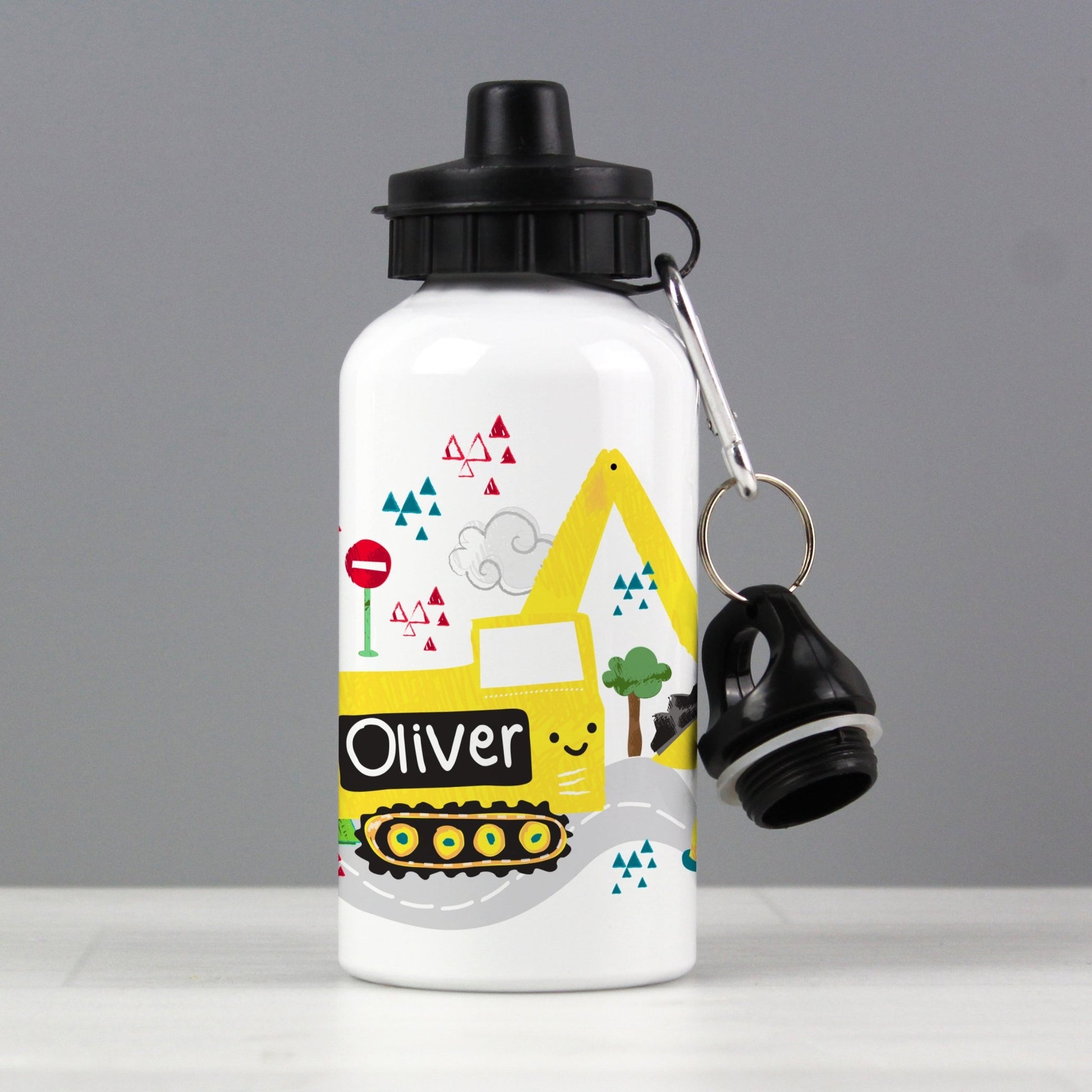 Personalised Digger Drinks Bottle | Inspired Creative Gifts