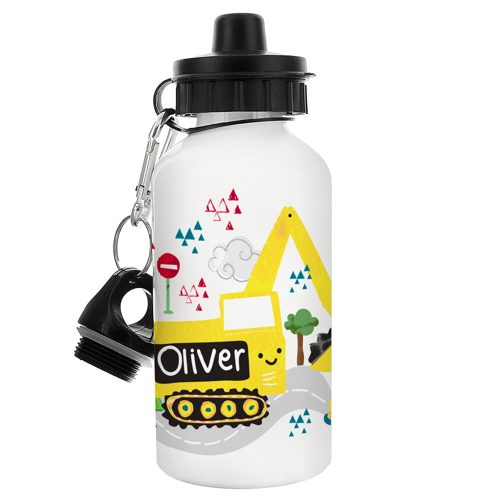 Personalised Digger Drinks Bottle | Inspired Creative Gifts | UK Supplier