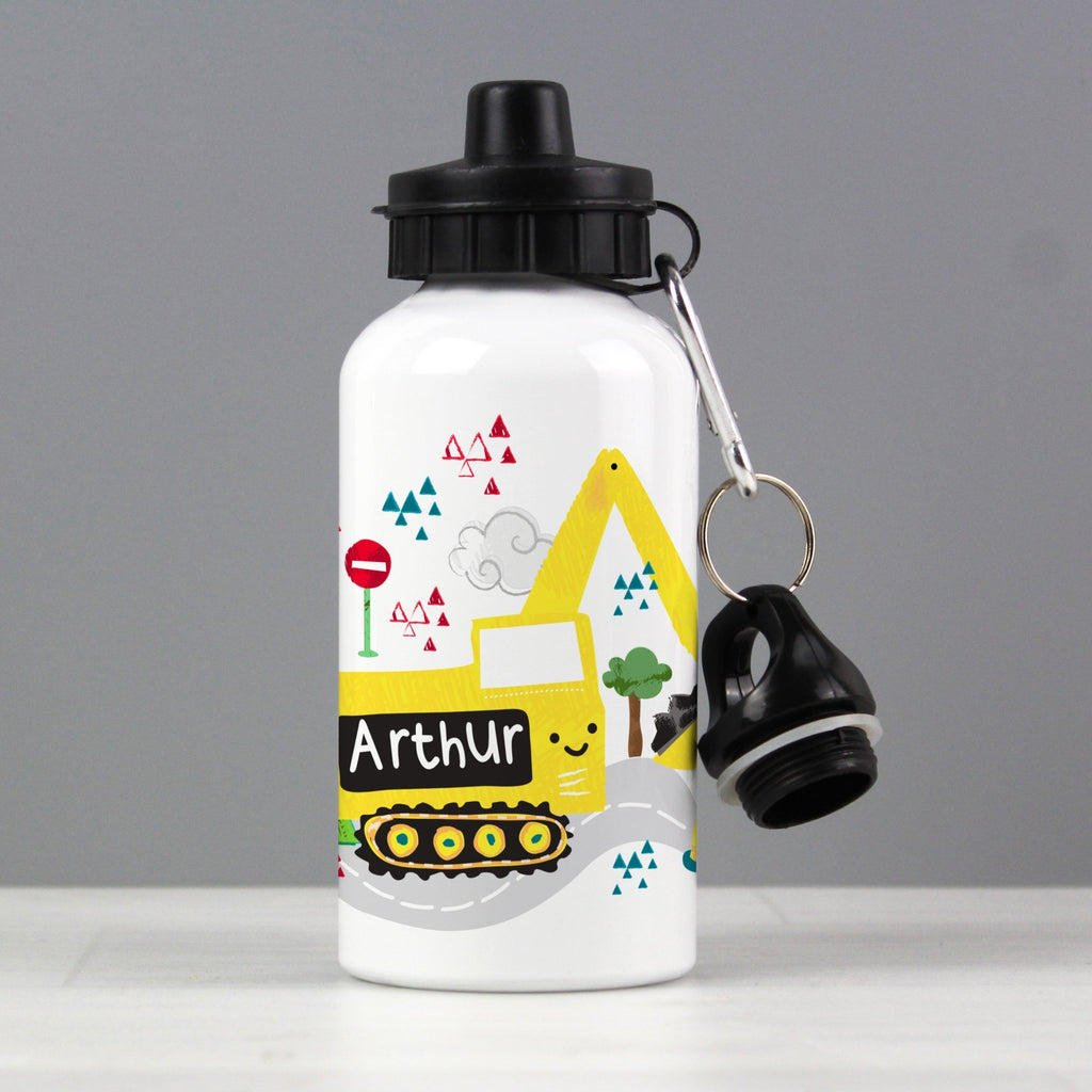 Personalised Digger Drinks Bottle | Inspired Creative Gifts