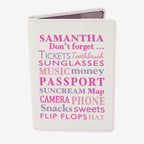 Personalised Don't Forget Cream Passport Holder | Inspired Creative Gifts | UK Supplier