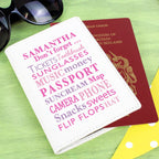Personalised Don't Forget Cream Passport Holder | Inspired Creative Gifts | UK Supplier