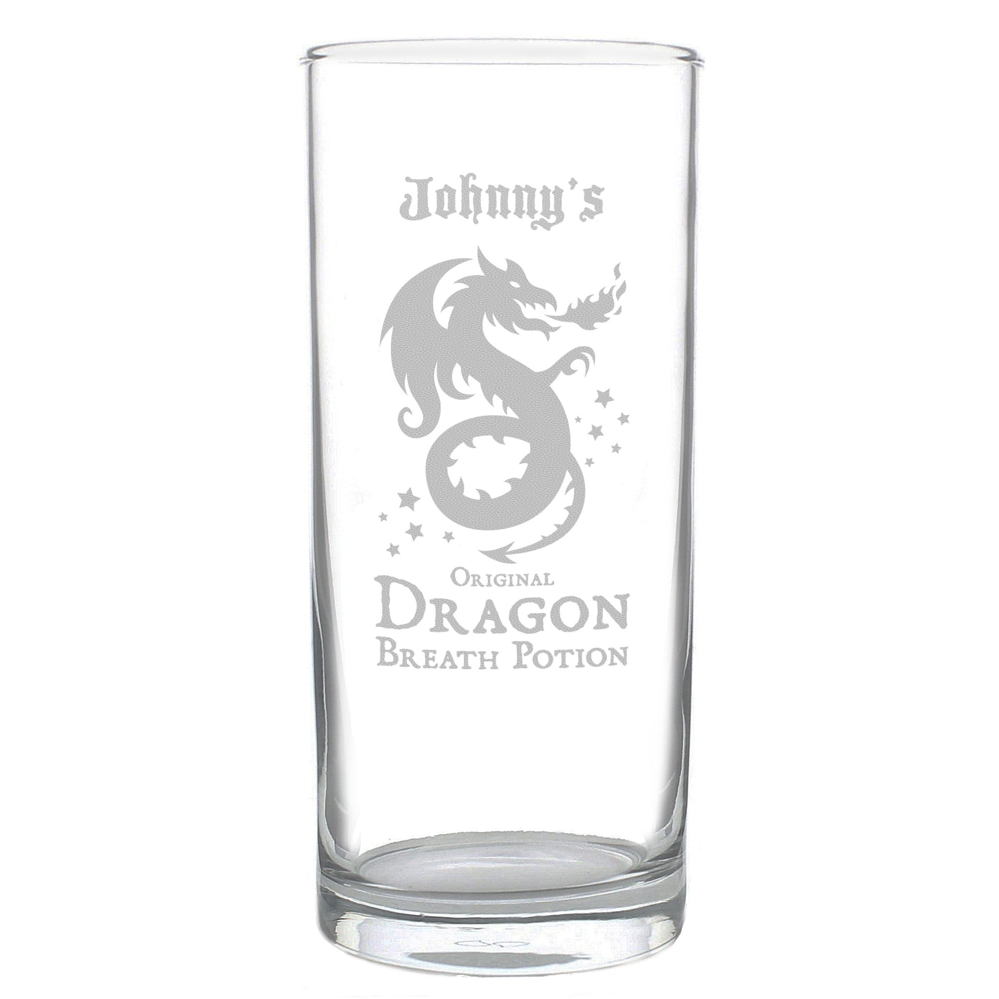 Personalised Dragon Breath Potion Hi Ball Glass | Inspired Creative Gifts | UK Supplier