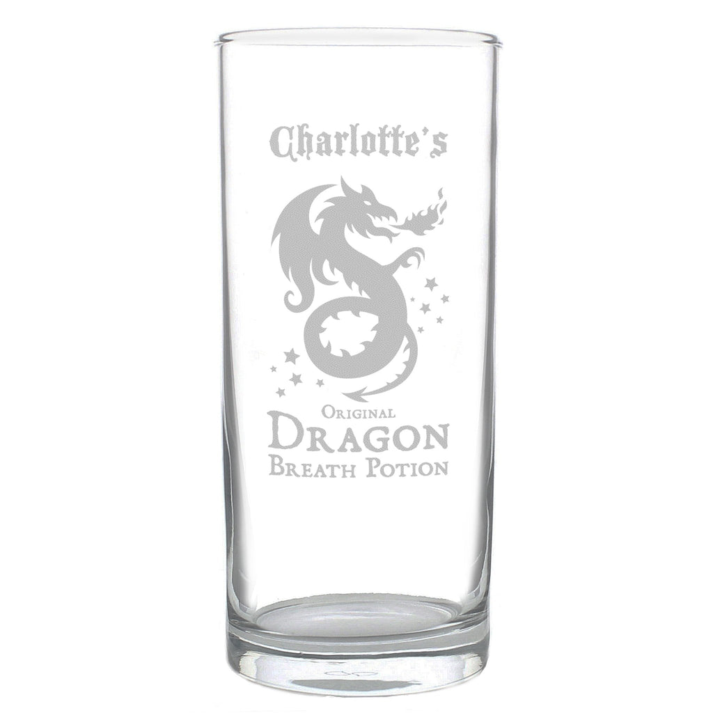 Personalised Dragon Breath Potion Hi Ball Glass | Inspired Creative Gifts | UK Supplier