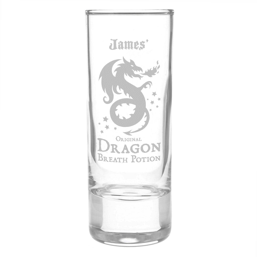 Personalised Dragon Breath Potion Shot Glass | Inspired Creative Gifts | UK Supplier