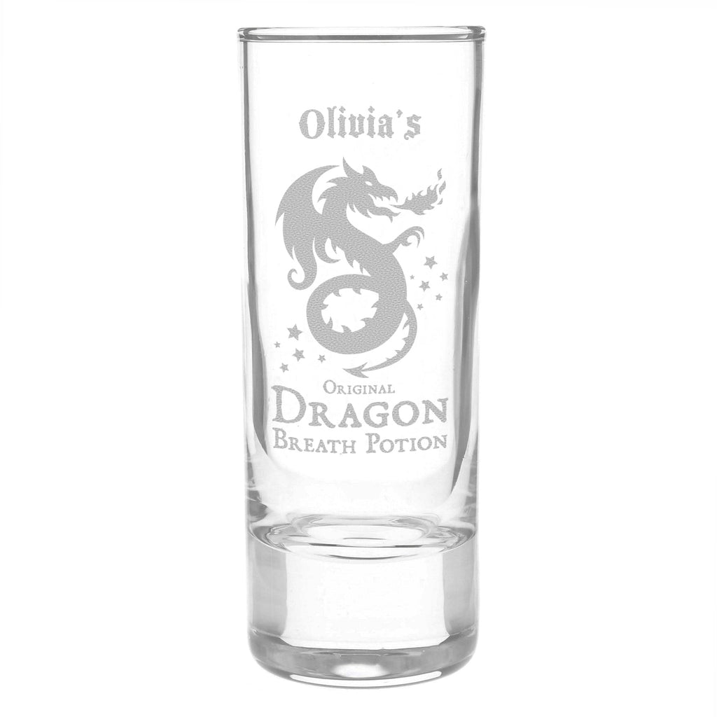 Personalised Dragon Breath Potion Shot Glass | Inspired Creative Gifts | UK Supplier