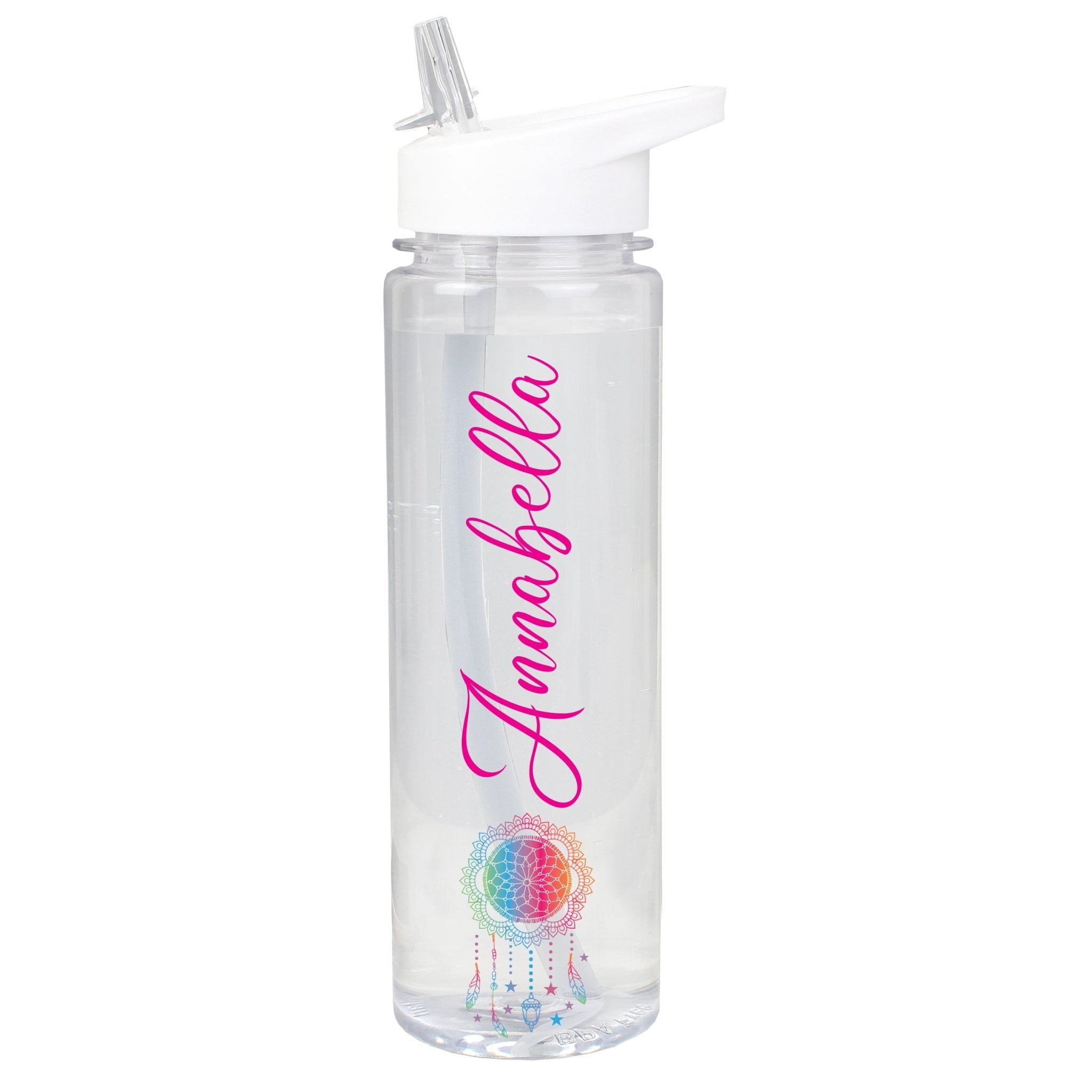 Personalised Dream Catcher Name Only Water Bottle | Inspired Creative Gifts | UK Supplier