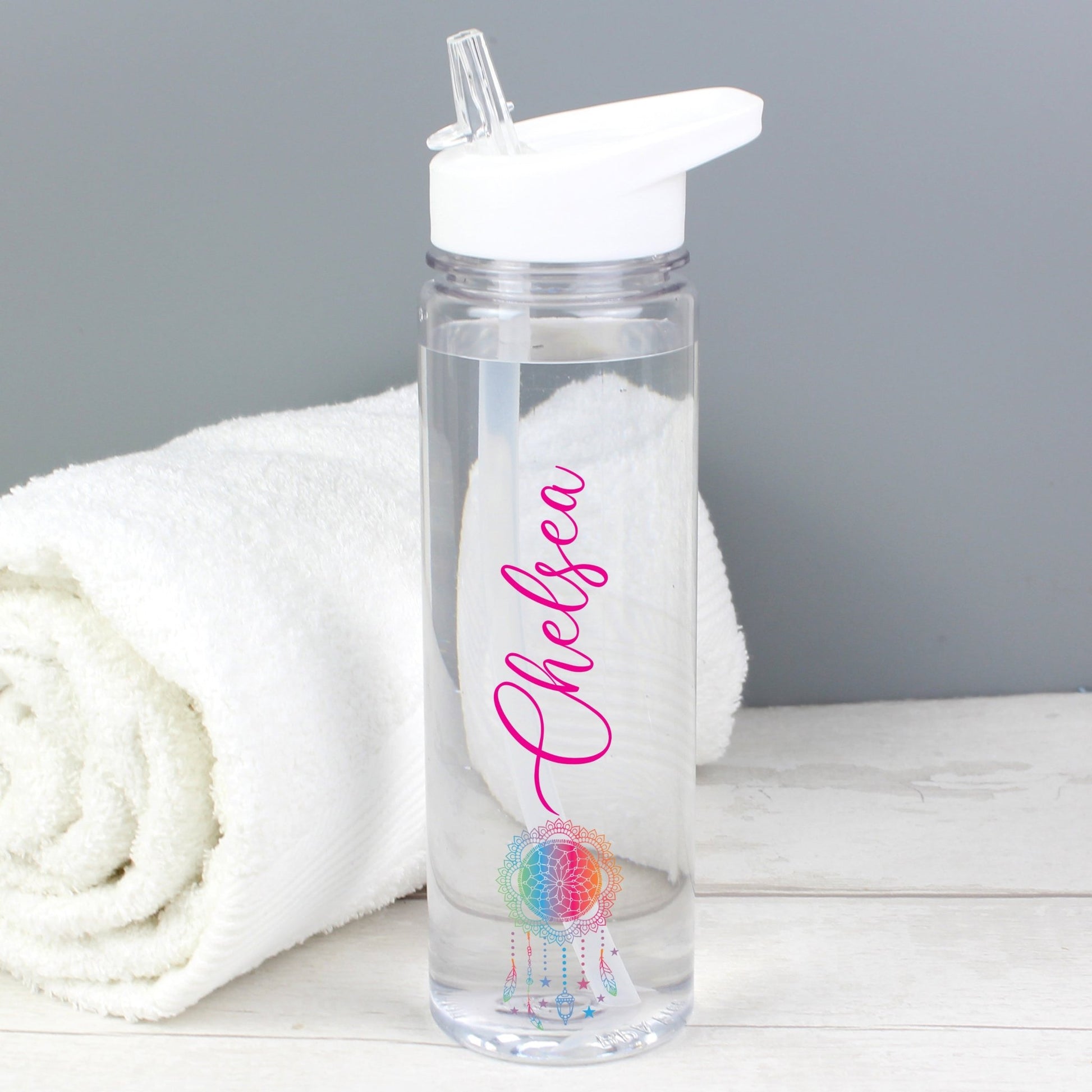 Personalised Dream Catcher Name Only Water Bottle | Inspired Creative Gifts
