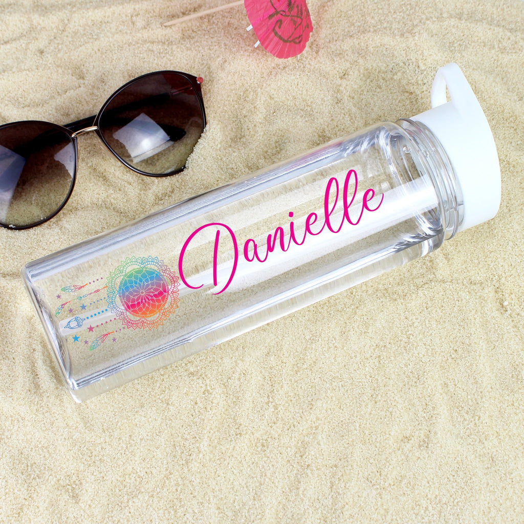 Personalised Dream Catcher Name Only Water Bottle | Inspired Creative Gifts