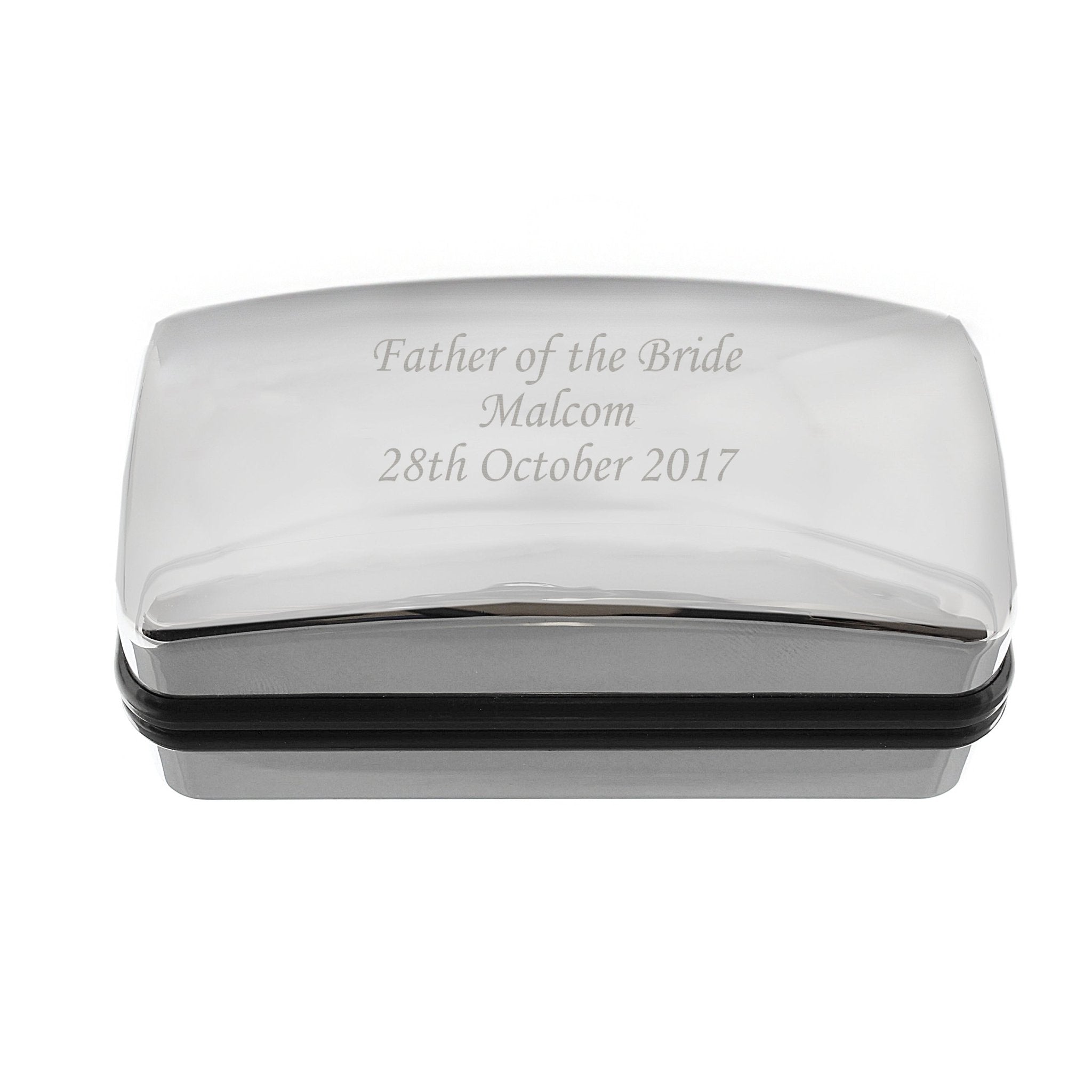 Personalised Engraved Cufflink Box | Inspired Creative Gifts | UK Supplier