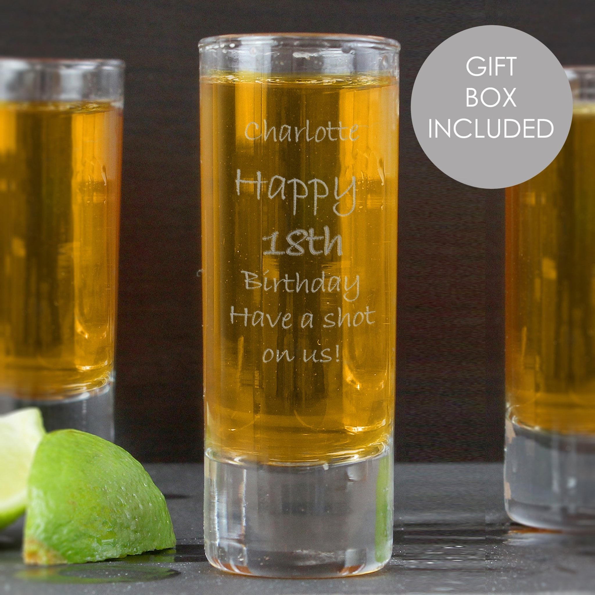Personalised Engraved Shot Glass | Inspired Creative Gifts | UK Supplier