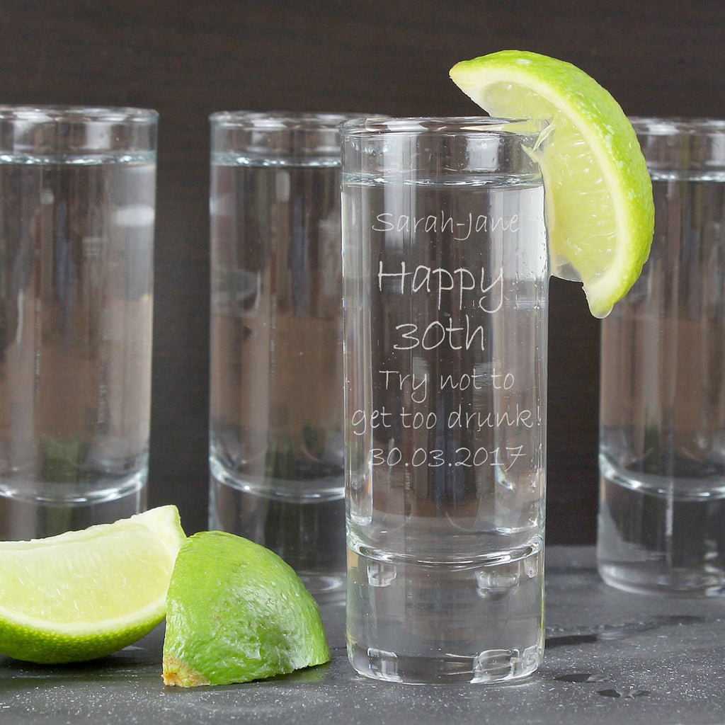 Personalised Engraved Shot Glass | Inspired Creative Gifts | UK Supplier