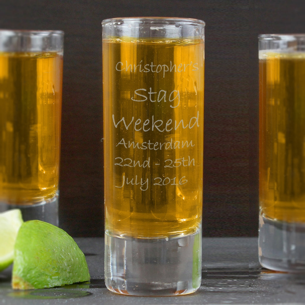 Personalised Engraved Shot Glass | Inspired Creative Gifts | UK Supplier