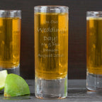Personalised Engraved Shot Glass | Inspired Creative Gifts | UK Supplier