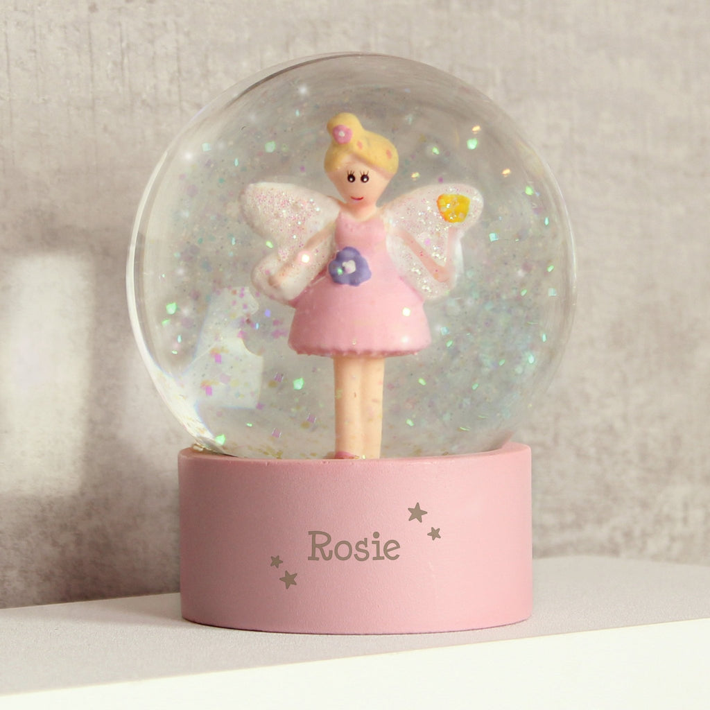 Personalised Fairy Any Name Glitter Snow Globe | Inspired Creative Gifts